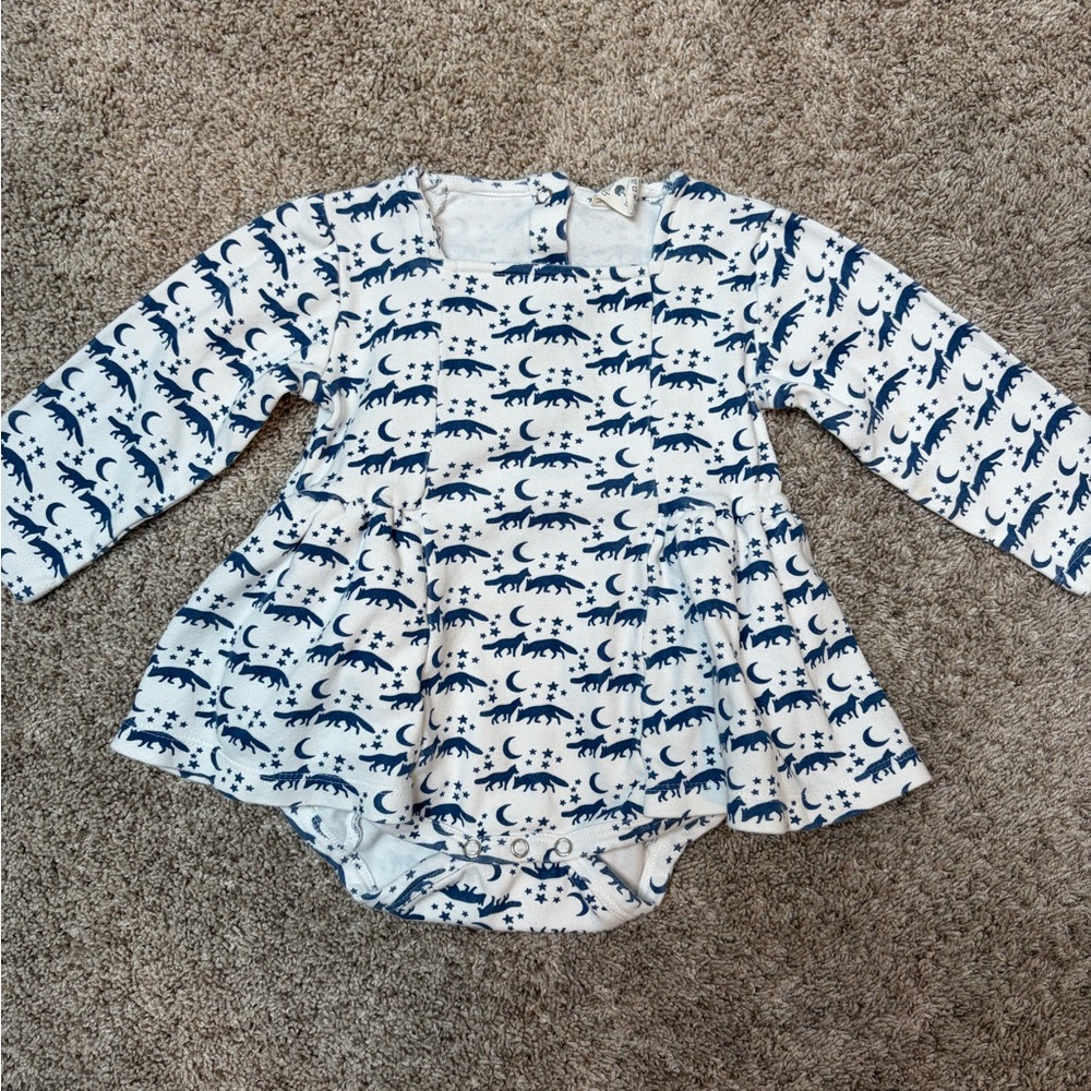 Kate Quinn 24m Skirted Onesie Wolves and Moons